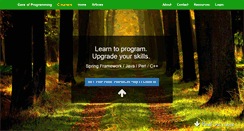 Desktop Screenshot of caveofprogramming.com